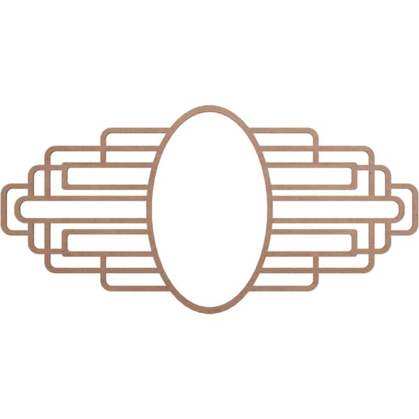 Ekena Millwork Elizabeth Wood Fretwork Pierced Ceiling Medallion, 20"W x 10"H x 5 1/2"IW x 9 1/2"IH x 3/8"T CMWP20X10X0375EBMF - main